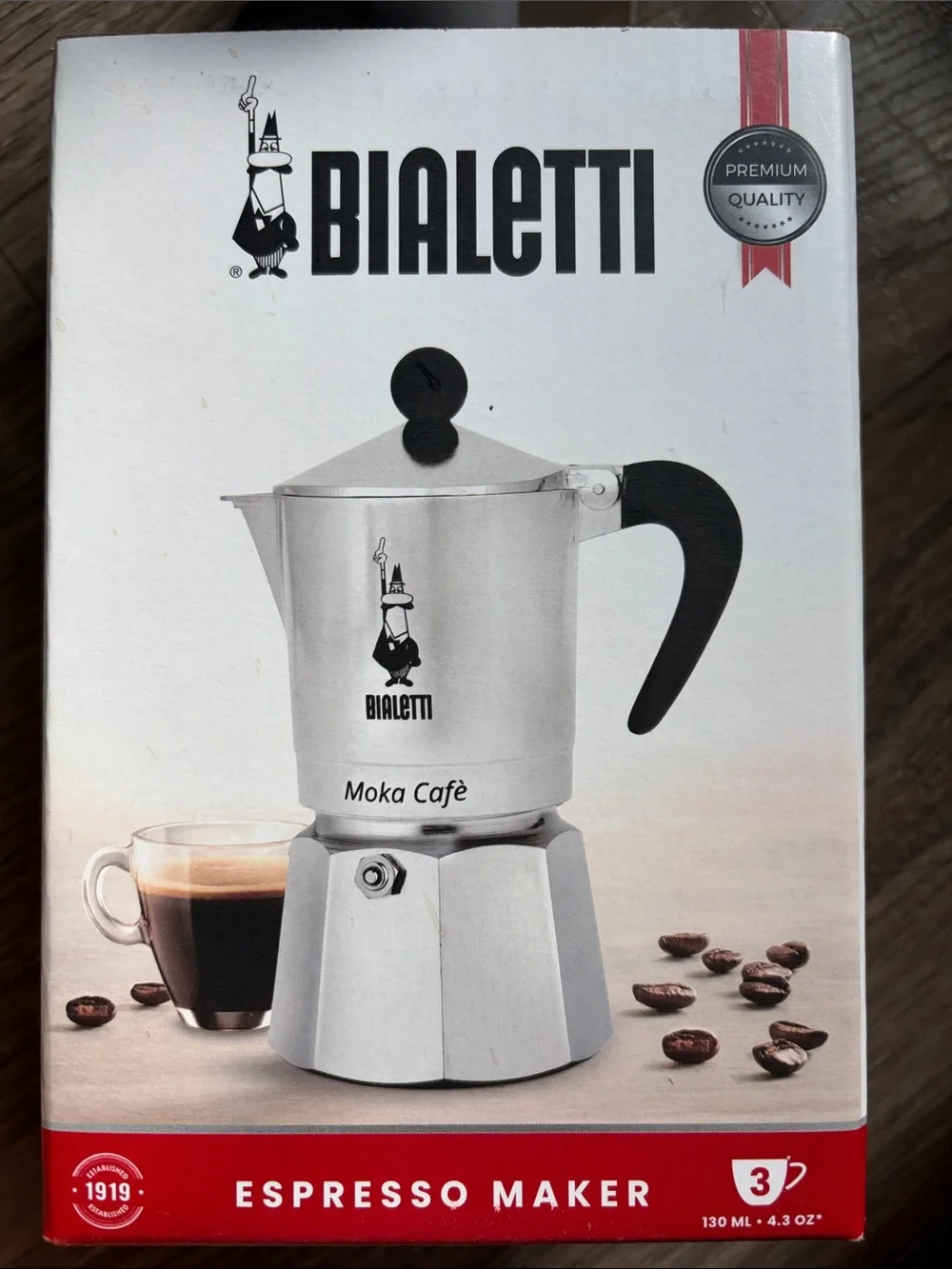 Bialetti Moka Café Stovetop Espresso Maker - Silver